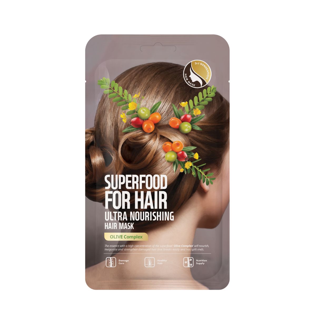 Cabello FARM SKIN SUPERFOOD ULTRA NOURISHING HAIR MASK OLIVE COMPLEX
