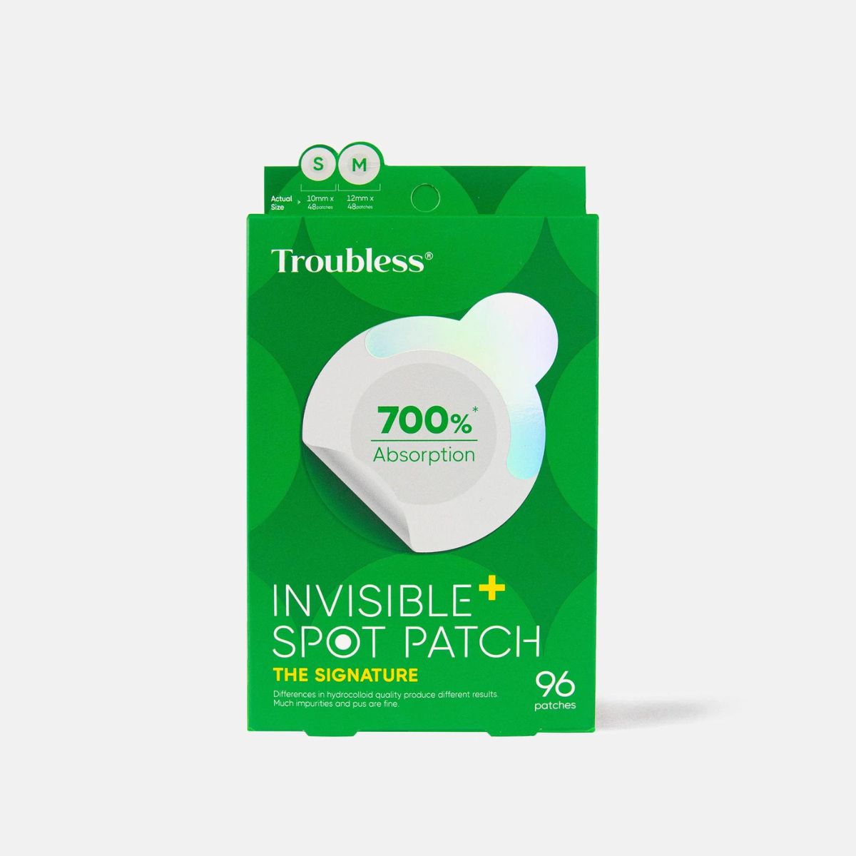 Muestra TROUBLESS TROUBLESS INVISIBLE SPOT PATCH THE SIGNATURE
