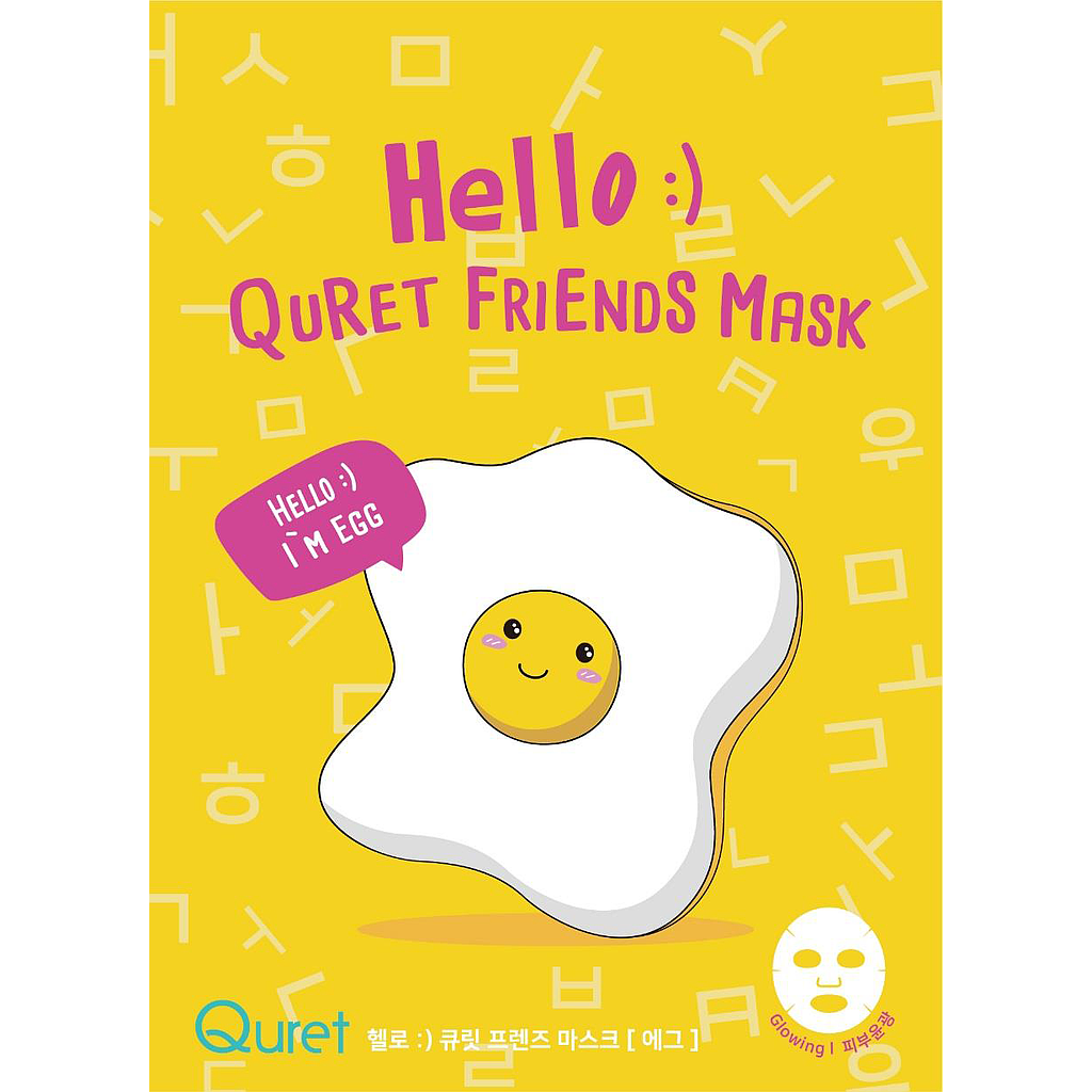 [8809632520700] Hello:) Quret Friends Mask- EGG 