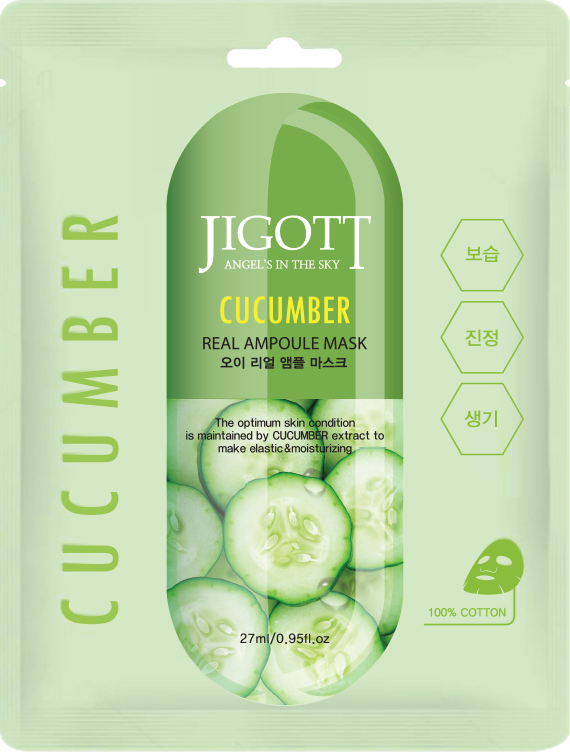 [8809541280146] CUCUMBER REAL AMPOULE MASK