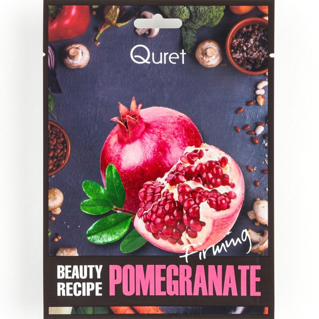 [8809632520793] Quret Beauty Recipe Mask - Pomegranate[Firming]
