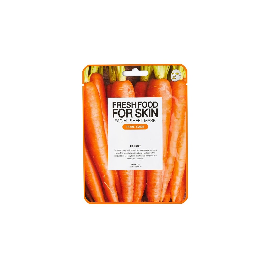 [8809573480729] Freshfood For Skin Facial Sheet Mask (Carrot)