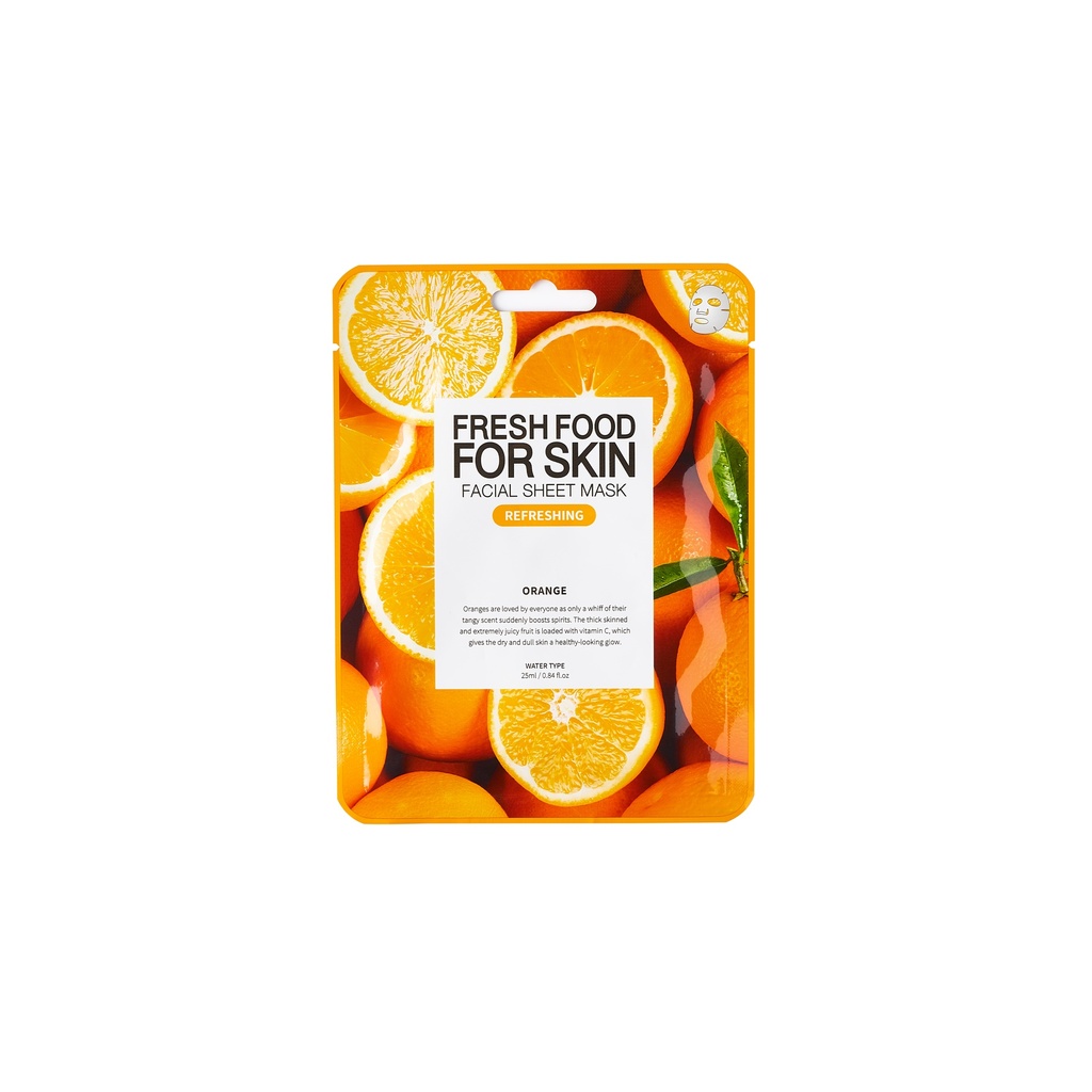 [8809573480743] Fresh Food For Skin Facial Sheet Mask (Orange)
