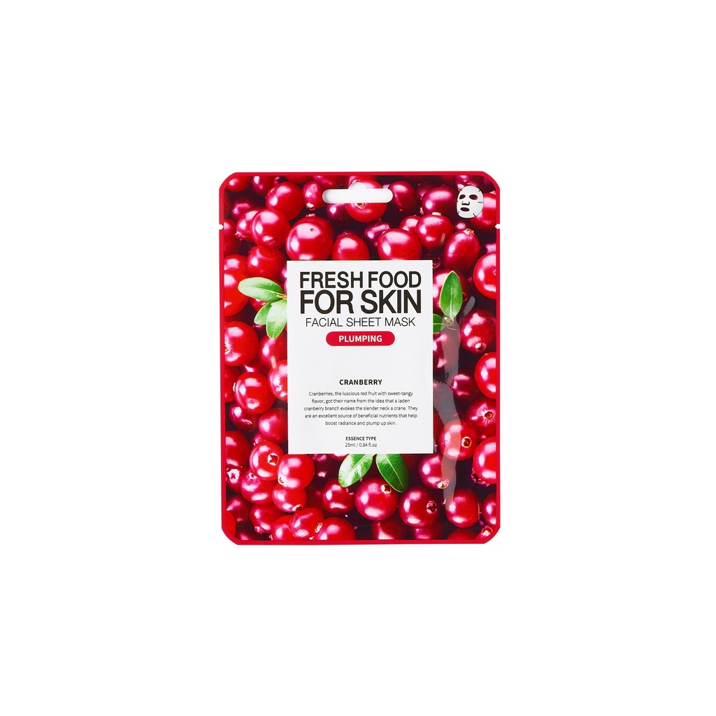[8809573480811] Freshfood For Skin Facial Sheet Mask (Cranberry)