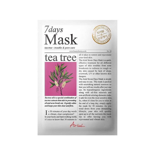 [8809301761502] 7 DAYS MASK - TEA TREE