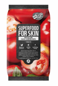 [8809573481498] Superfood For Skin Revitalizing Facial Cleansing Wipes (Tomato)